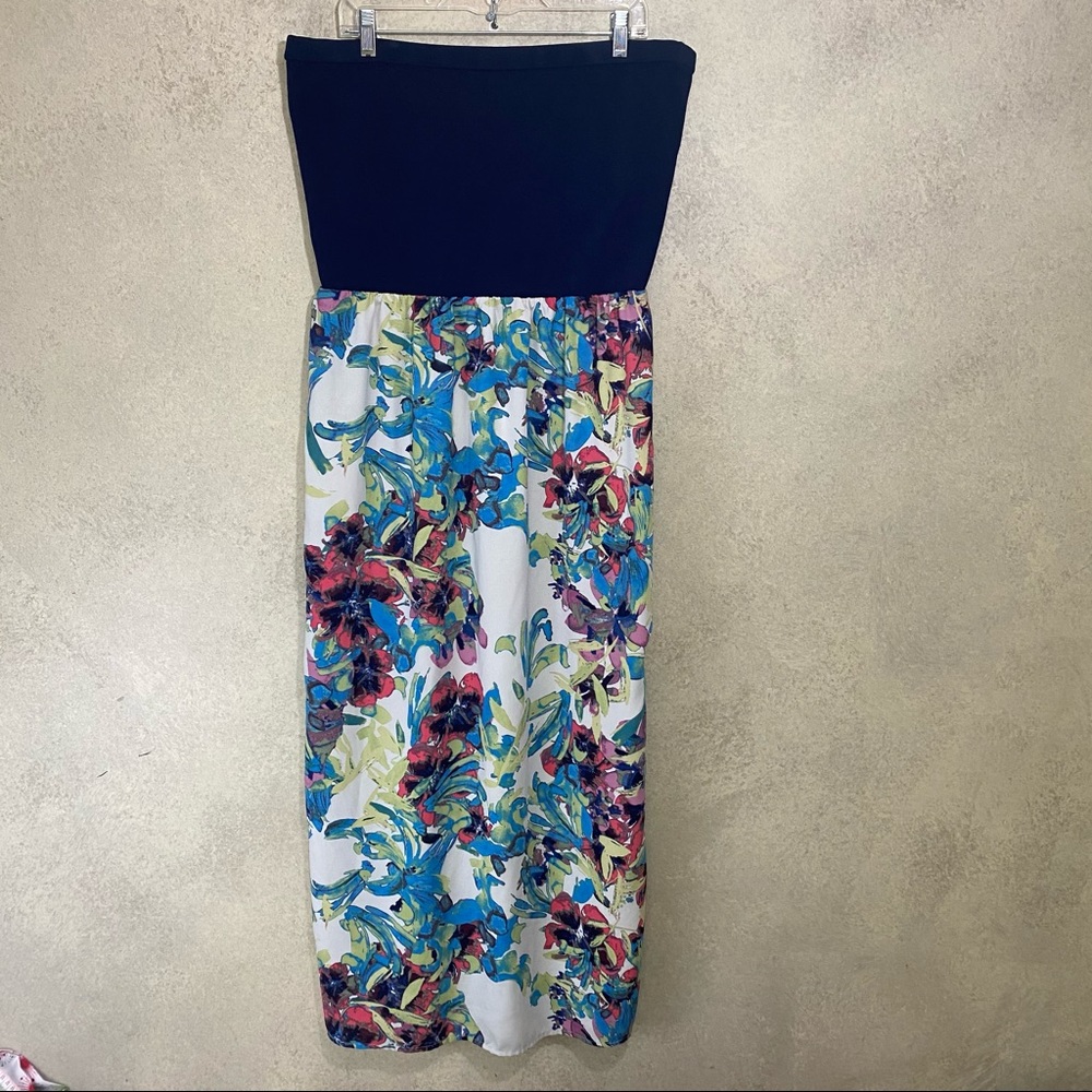 RACHEL Rachel Roy floral tube maxi dress 1X - Picture 3 of 8